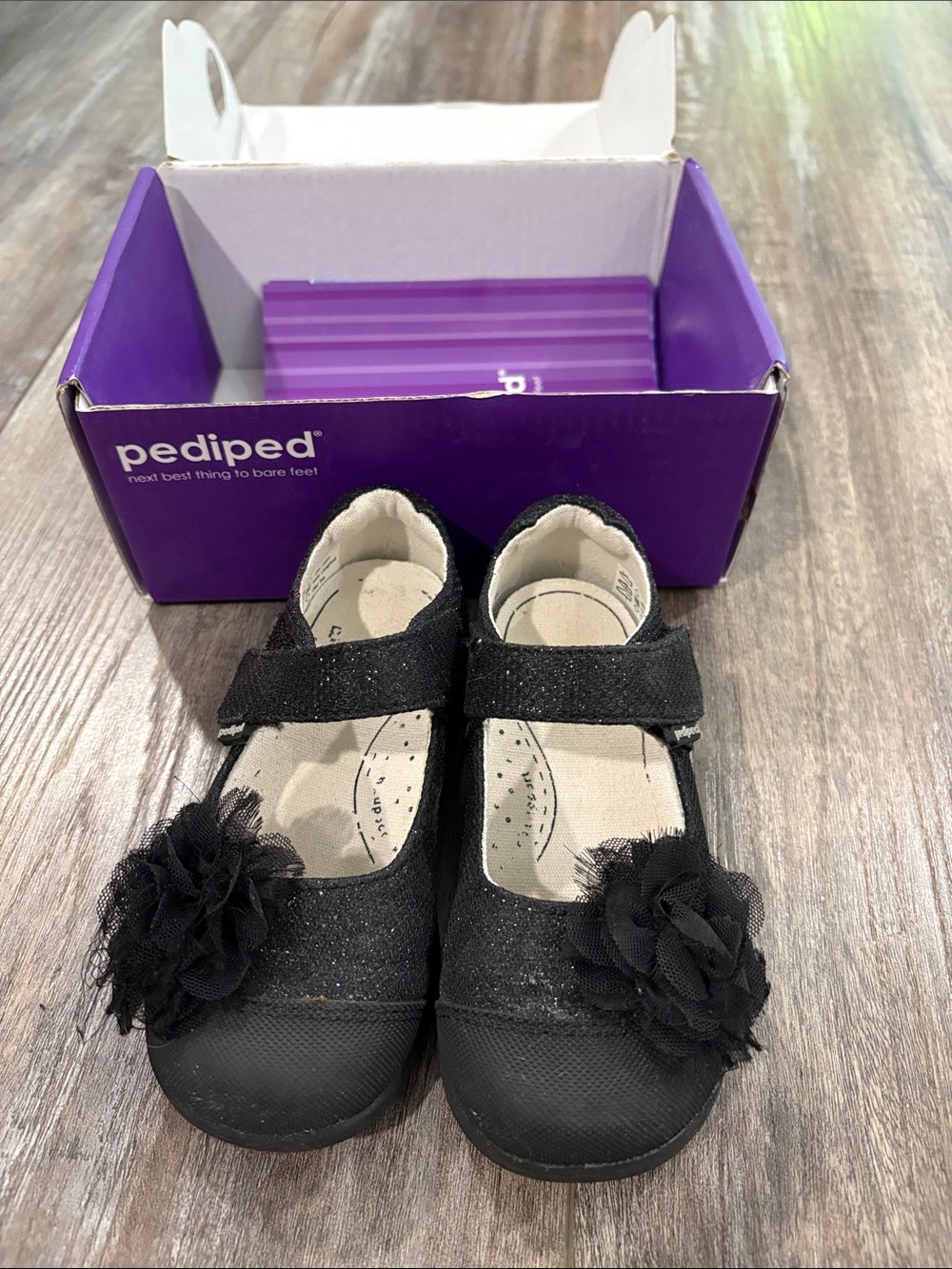 Pediped Estella Little Girls Shoe in Black